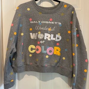 Disney's Wonderful World of Color Pullover Sweatshirt XL.NWOT. Not worn/washed.